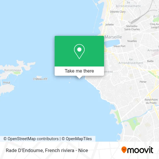 Rade D'Endoume map