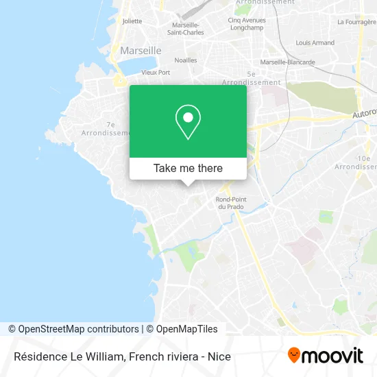 Résidence Le William map
