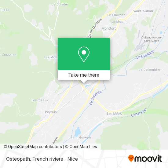 Osteopathe map