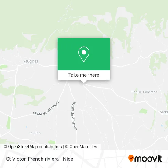 St Victor map