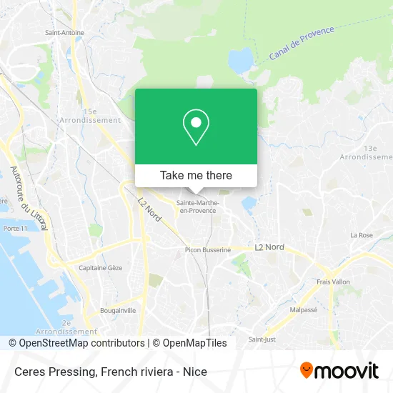 Ceres Pressing map