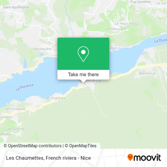 Les Chaumettes map