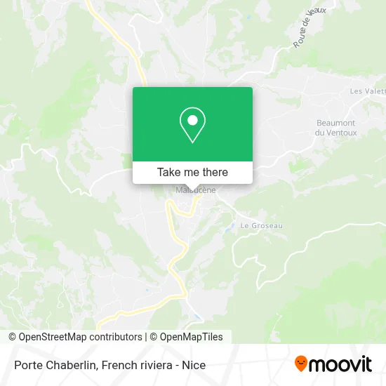 Porte Chaberlin map