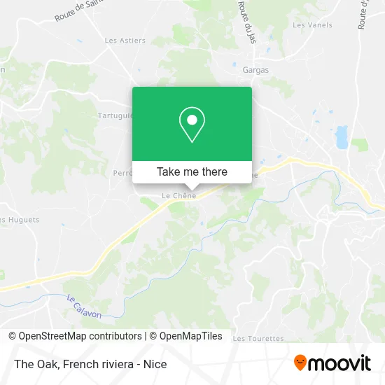 Le Chêne map