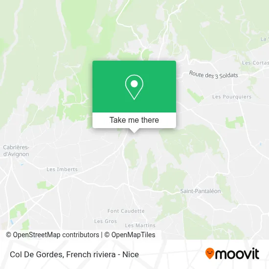 Col De Gordes map