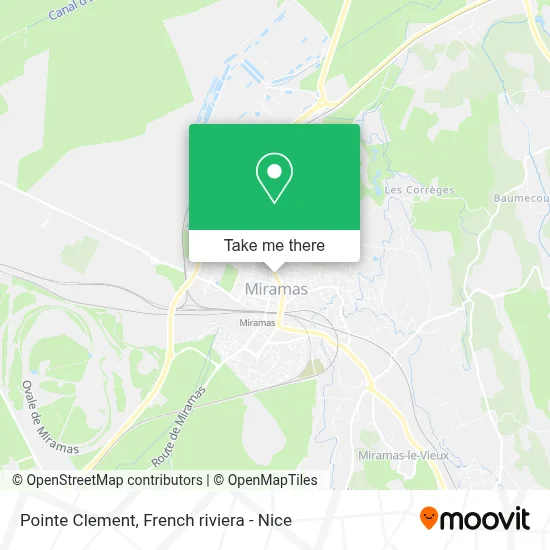 Pointe Clement map