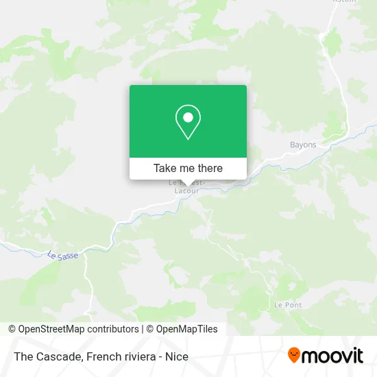La Cascade map