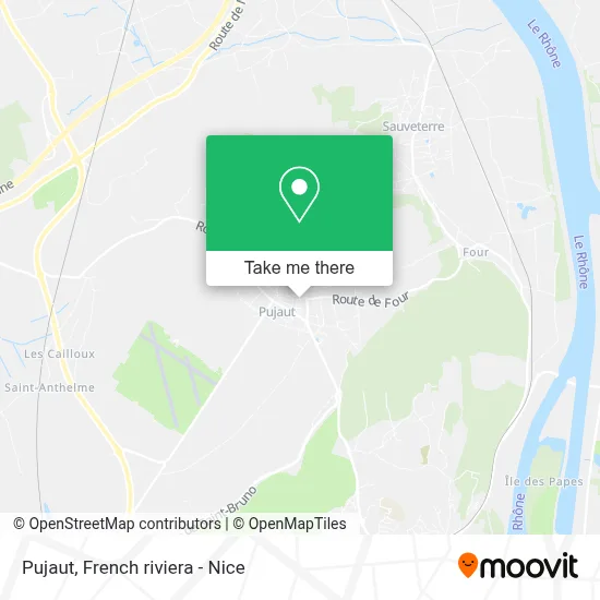 Pujaut map