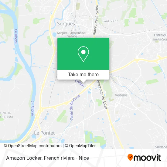 Mapa Amazon Locker