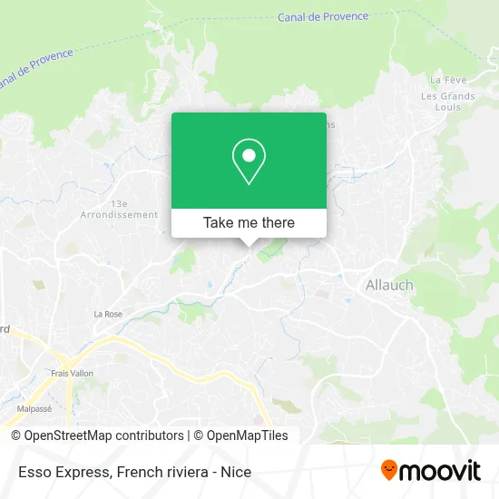 Esso Express map