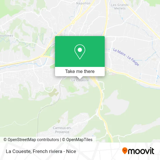 La Coueste map