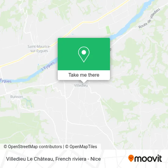 Villedieu Le Château map