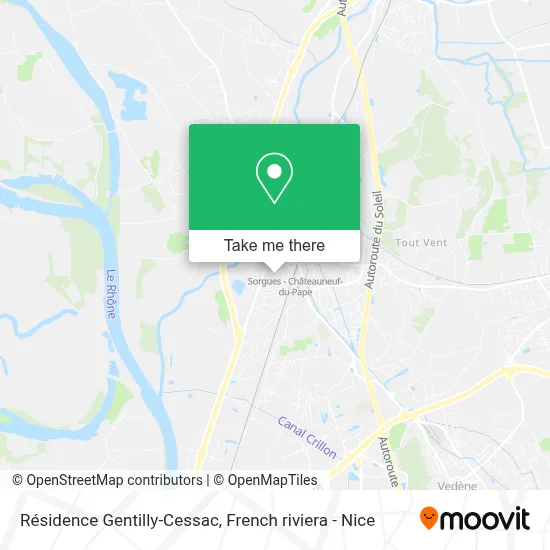 Résidence Gentilly-Cessac map