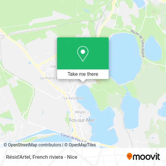 Résid'Artel map