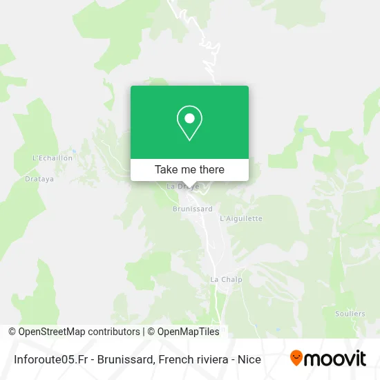 Inforoute05.Fr - Brunissard map
