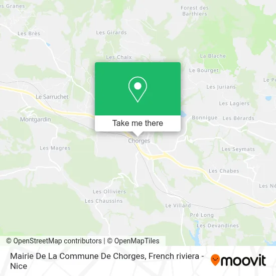 Mairie De La Commune De Chorges map
