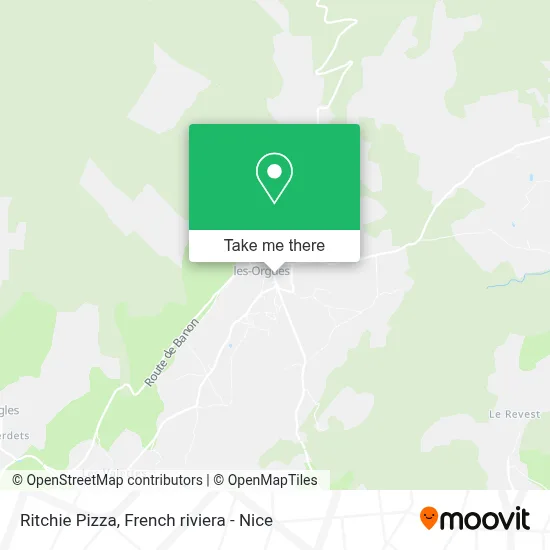 Ritchie Pizza map