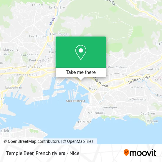 Temple Beer map