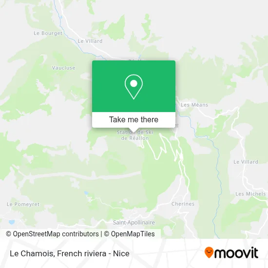 Le Chamois map
