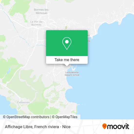 Affichage Libre map