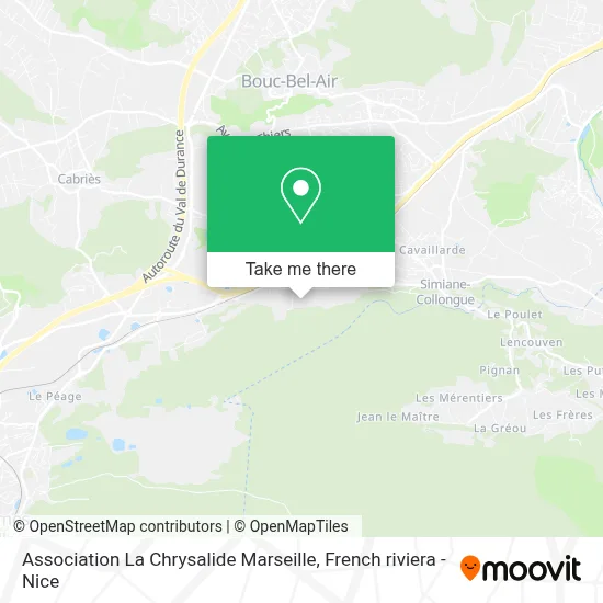 Association La Chrysalide Marseille map