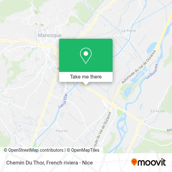 Chemin Du Thor map