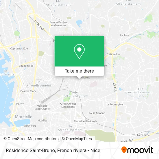 Résidence Saint-Bruno map