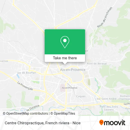 Centre Chiropractique map