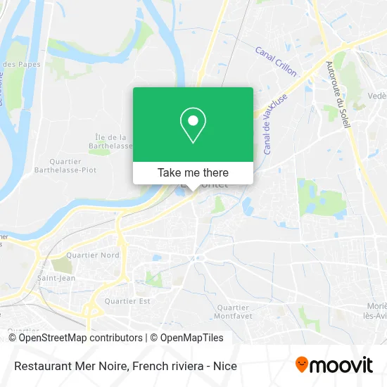 Restaurant Mer Noire map