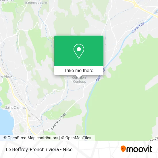 Le Beffroy map