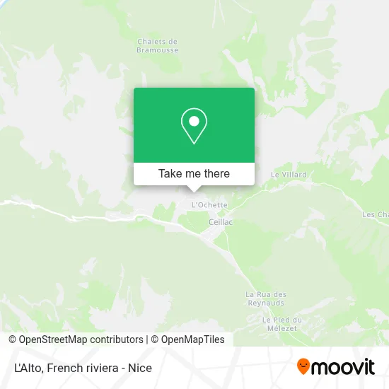 L'Alto map