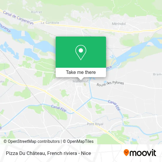 Pizza Du Château map