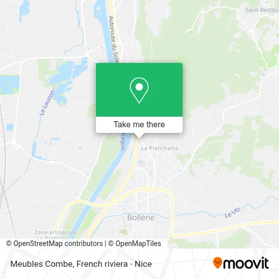 Meubles Combe map