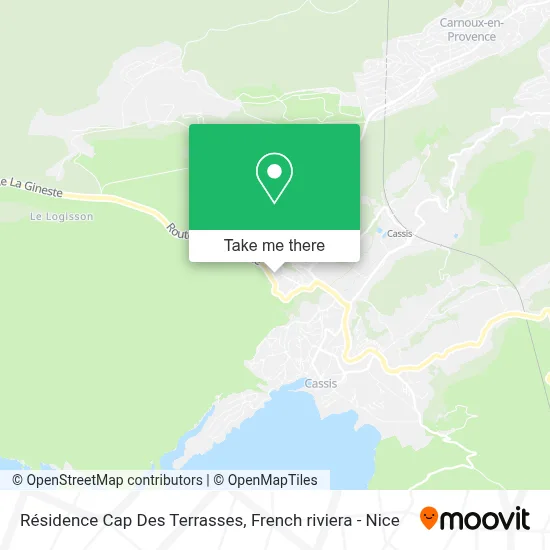 Résidence Cap Des Terrasses map