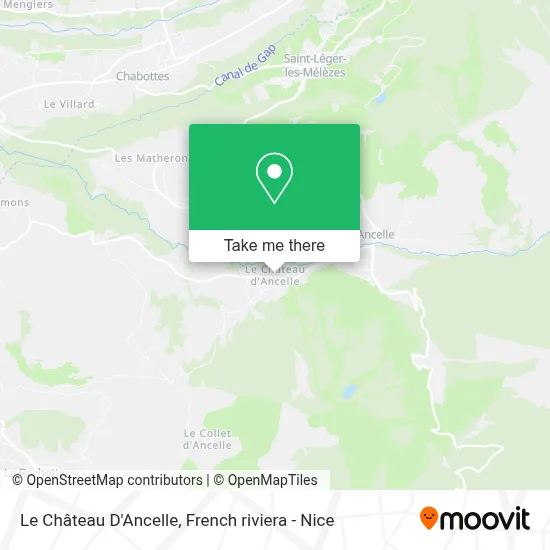 Le Château D'Ancelle map