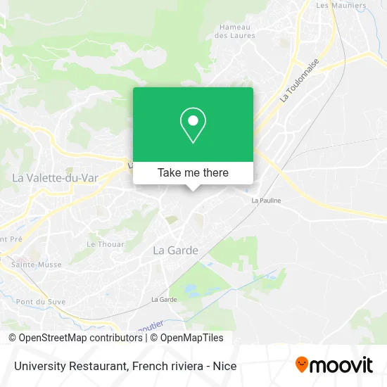 Restaurant Universitaire map