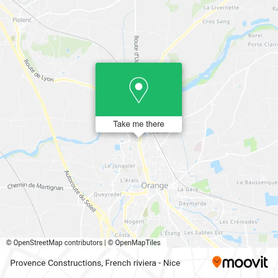Provence Constructions map
