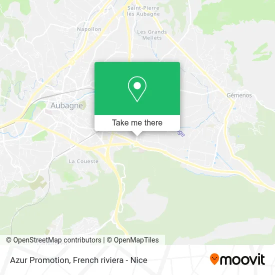 Mapa Azur Promotion