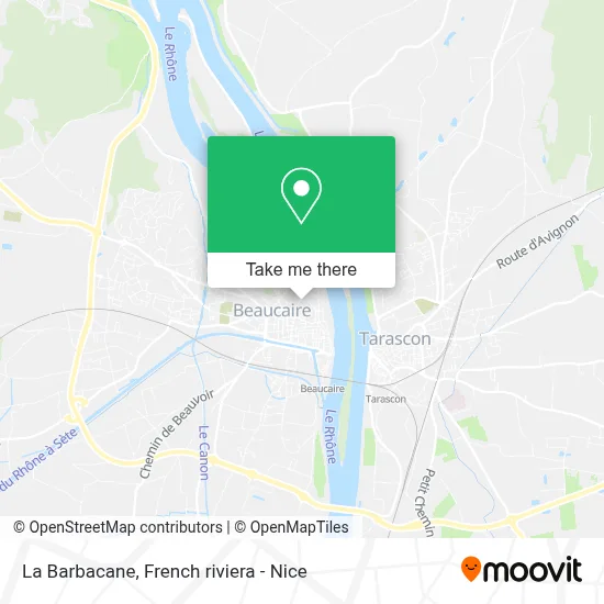 La Barbacane map
