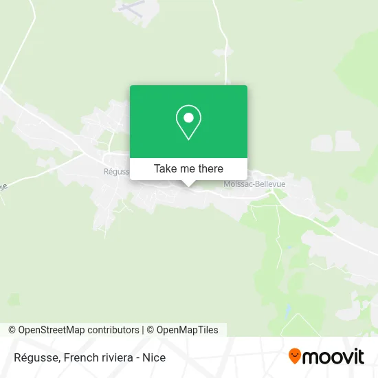 Régusse map