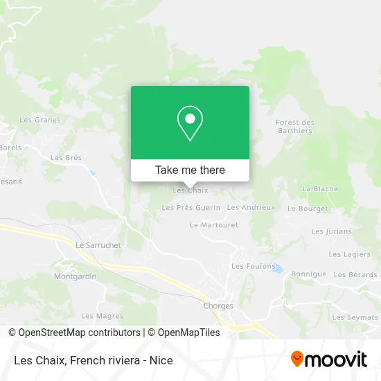 Mapa Les Chaix