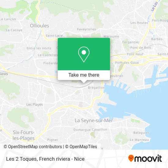 Les 2 Toques map