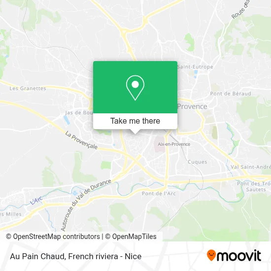Au Pain Chaud map