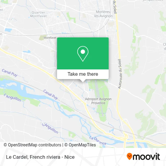 Le Cardel map