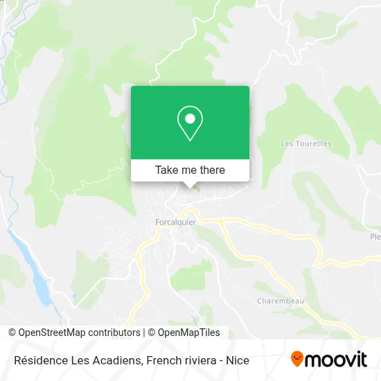 Résidence Les Acadiens map