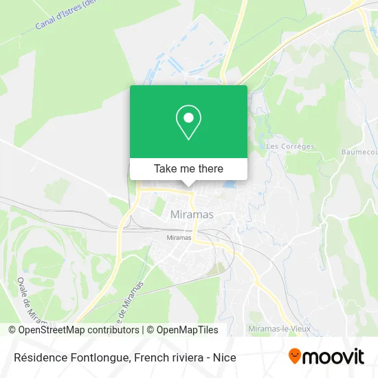 Résidence Fontlongue map
