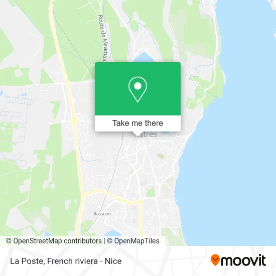 La Poste map
