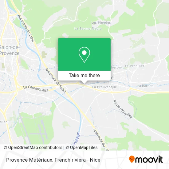Provence Matériaux map