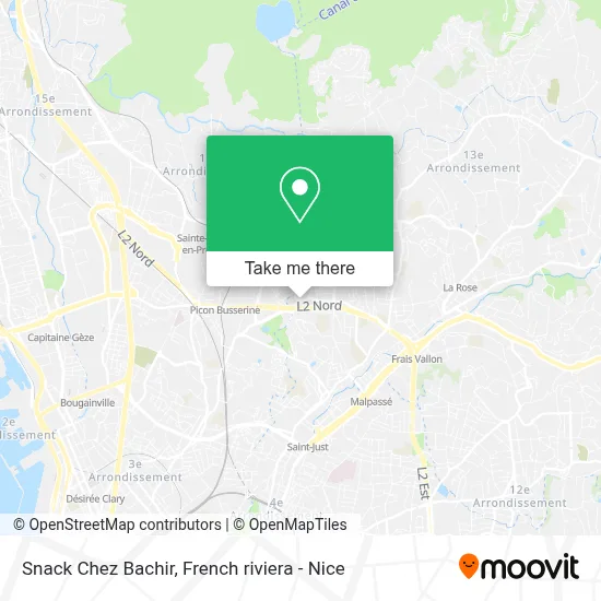 Snack Chez Bachir map