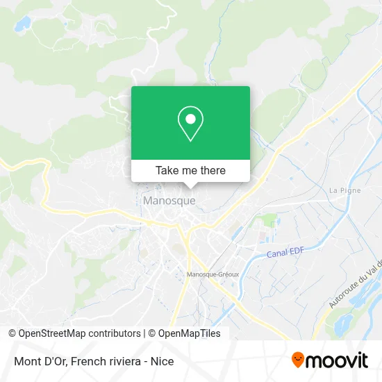 Mont D'Or map